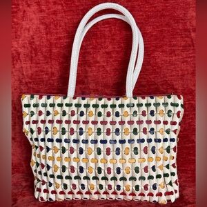 Vintage 40’s era Plastic Flex Beaded Purse